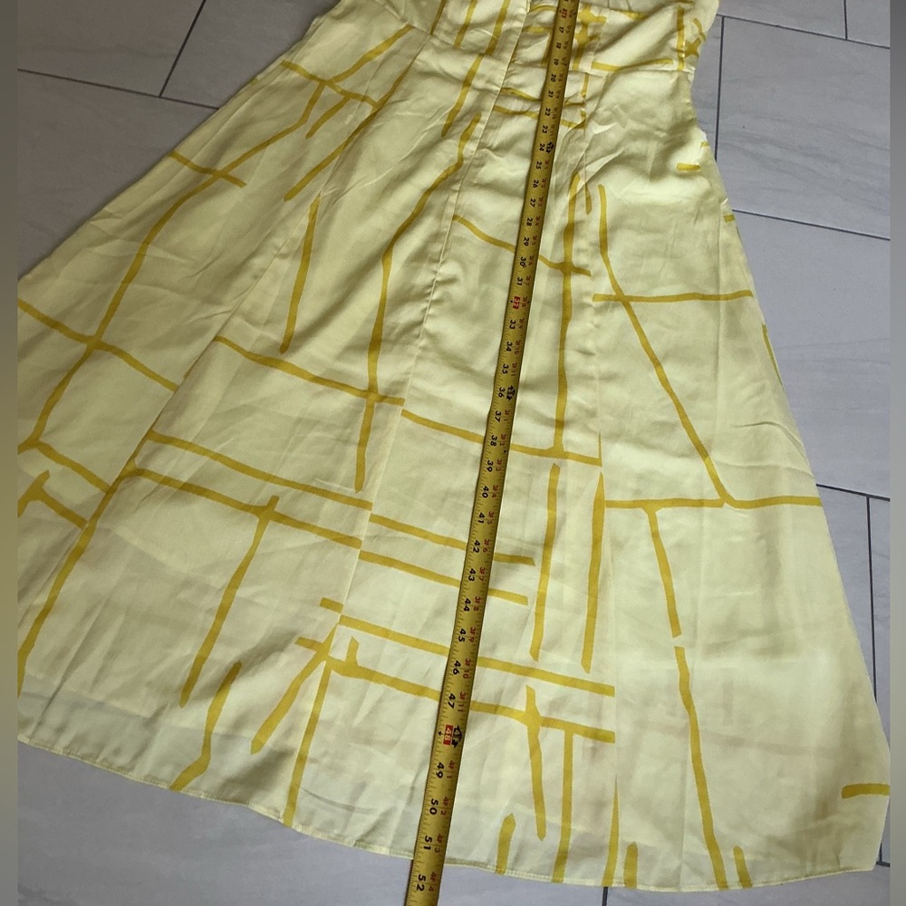 Banana Republic Strapless Dress in Light Yellow Sz 12 - Picture 14 of 15